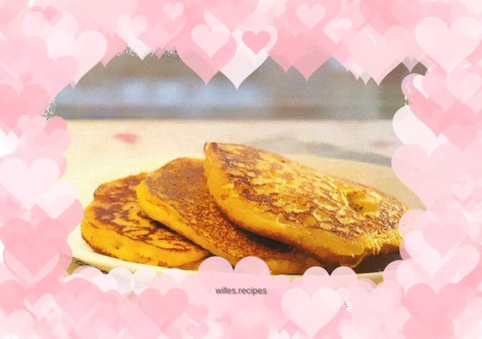 Meat floss and cornmeal dough cake