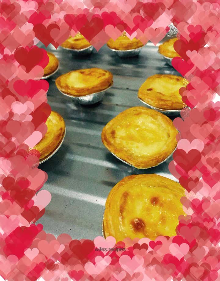 Simple version of egg tart
