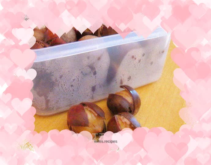 Three simple steps - candied chestnuts