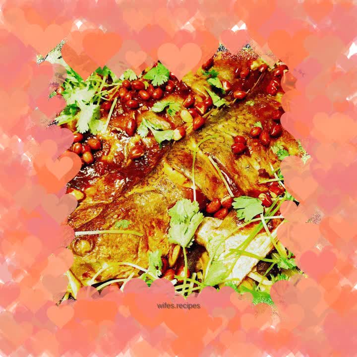 Sauce-flavored grilled fish