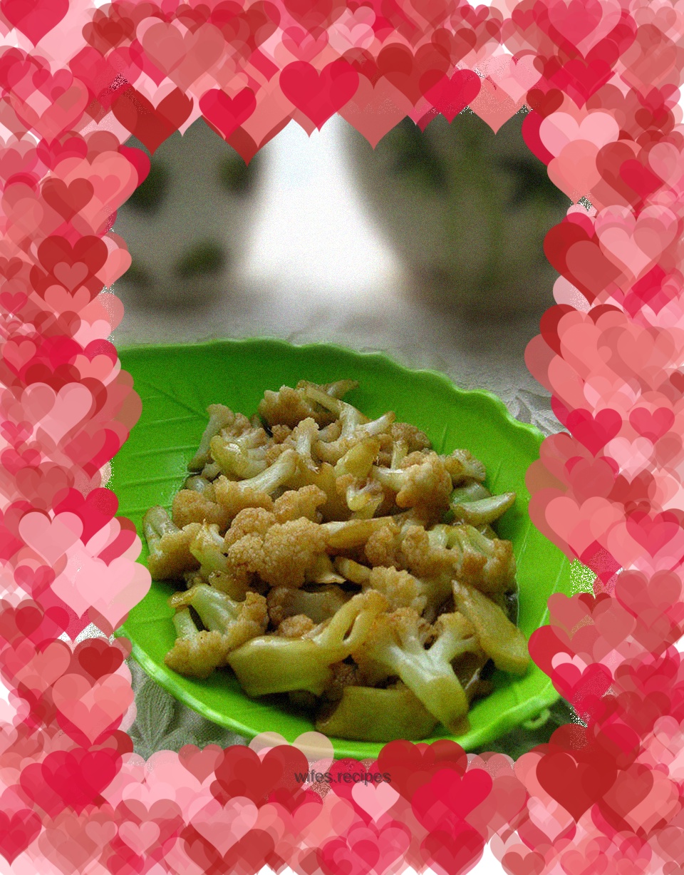 Cauliflower with Oyster Sauce