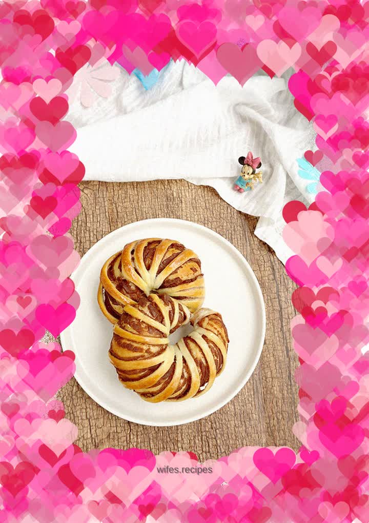 Bagels with red bean paste