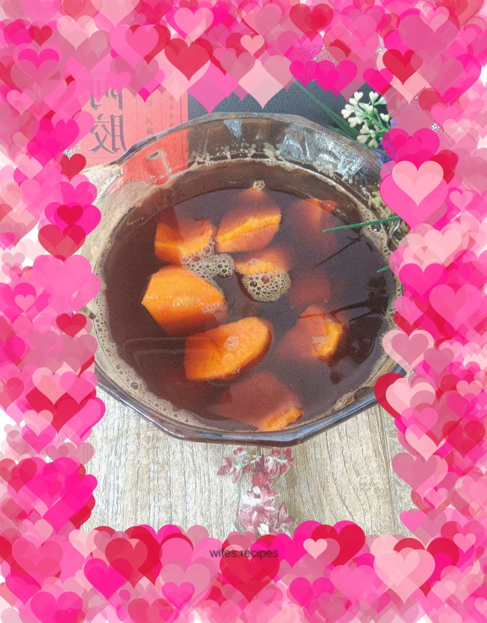Sweet potato donkey hide gelatin syrup