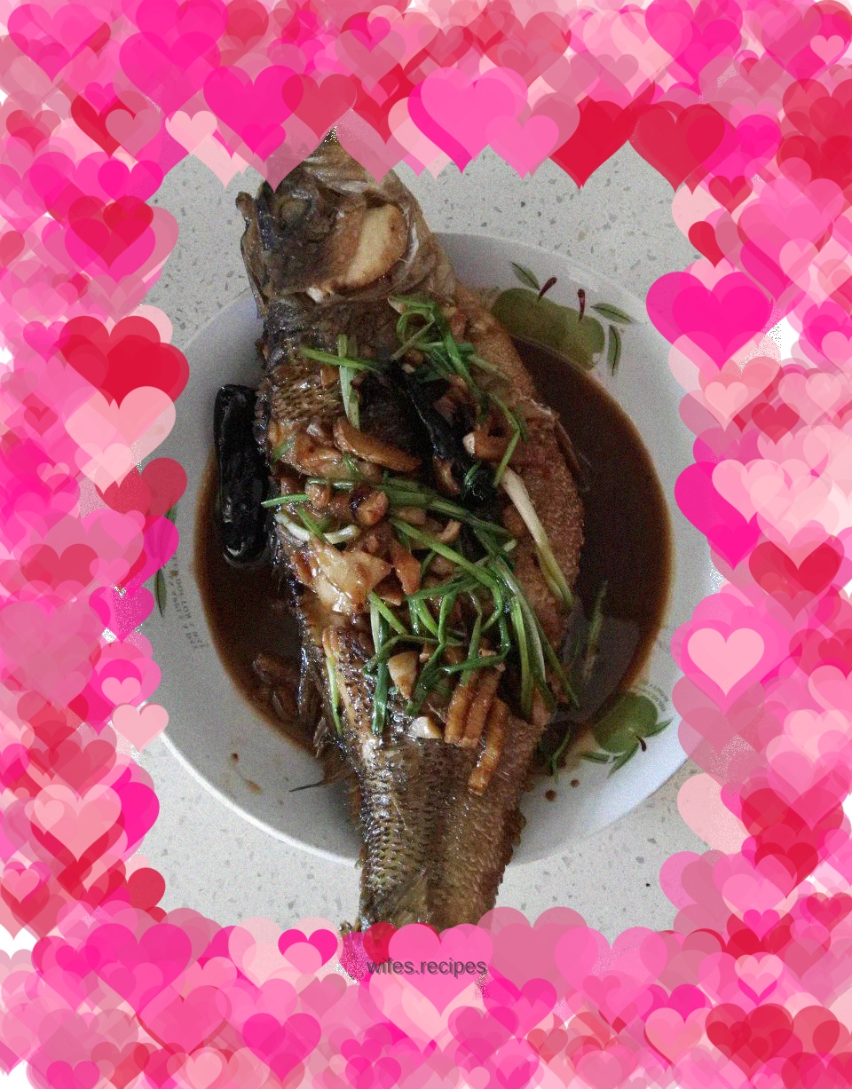 Braised seabass