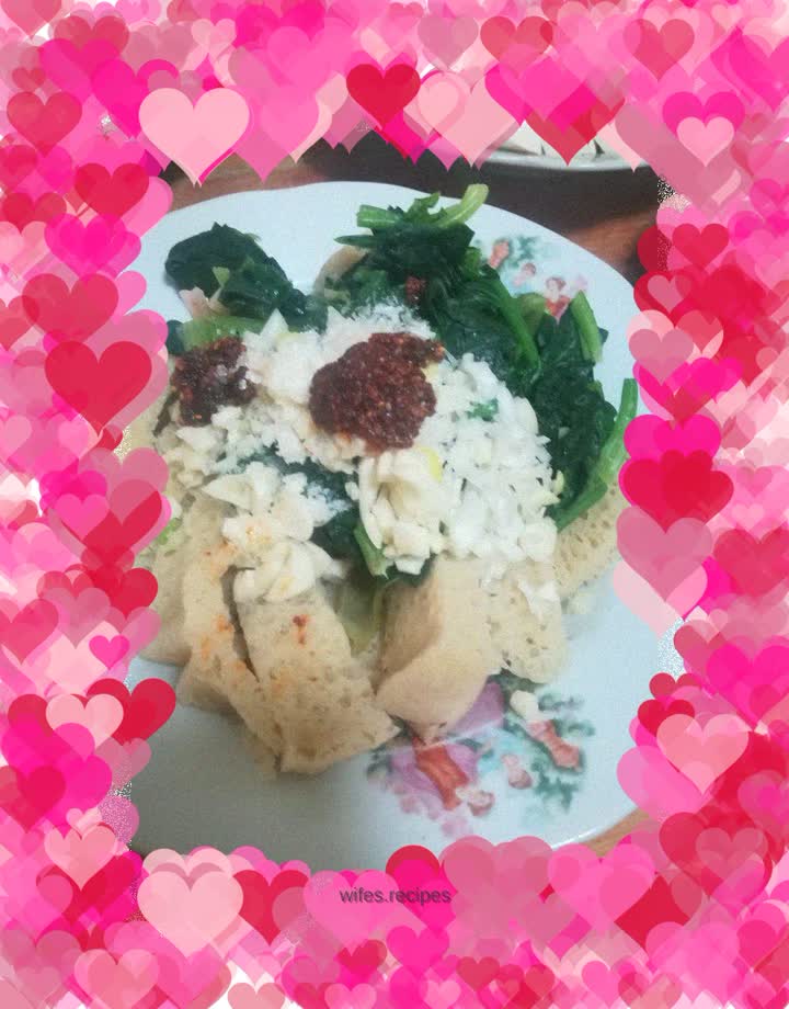 Mixed spinach gluten