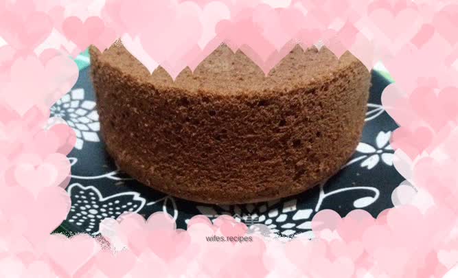 Three-egg six-inch cocoa chiffon