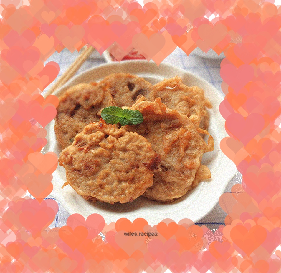 Fried lotus root sandwich