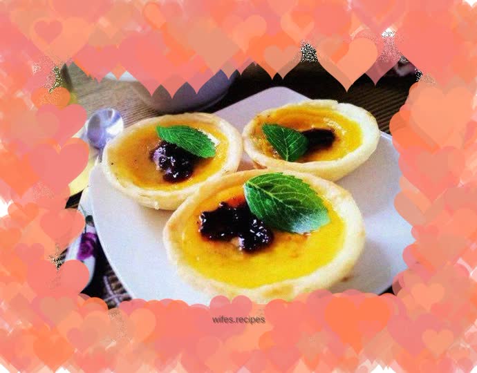 Blueberry Egg Tart