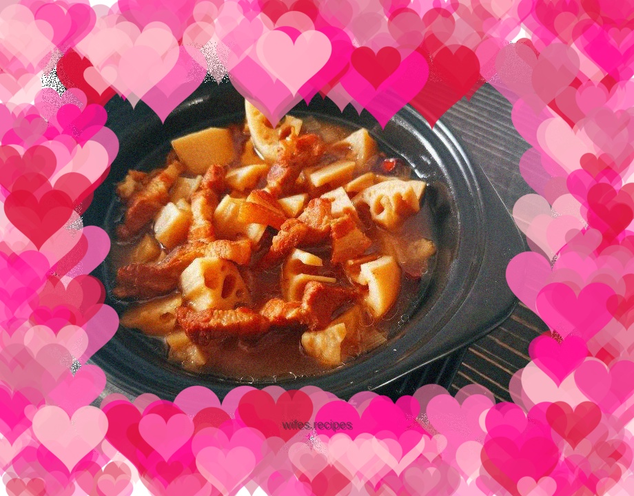 Stewed Pork Belly with Lotus Root