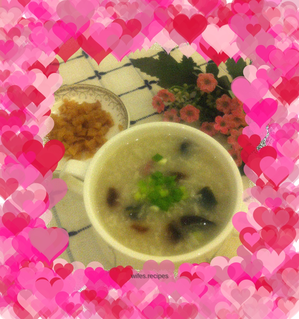 Preserved egg and lean meat porridge