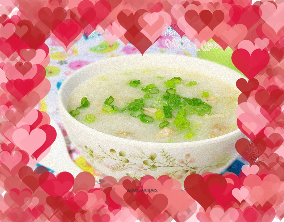 Raw chicken porridge