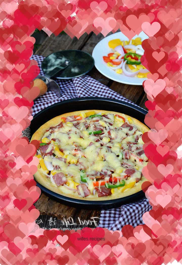 【Bacon Pastoral Pizza】---A feast of color and taste