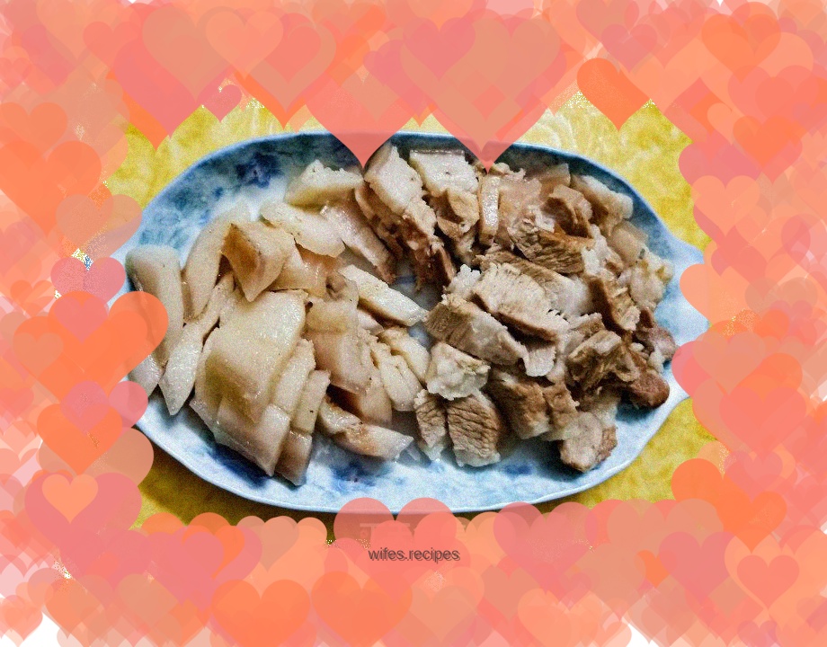 White-cut pork belly