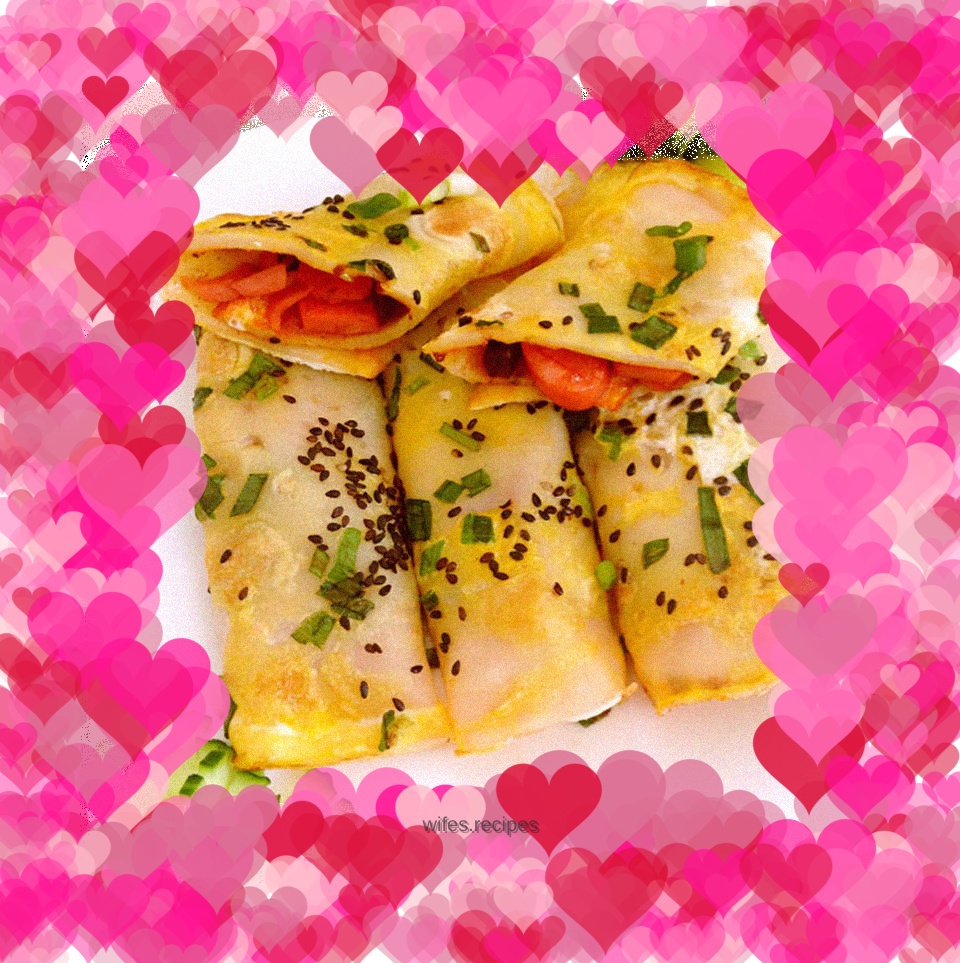 Delicious egg pancake