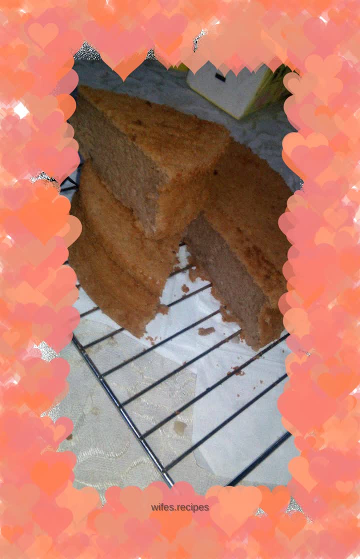Chiffon cake, chocolate flavor