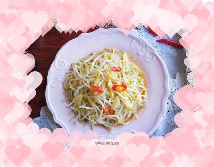 Hot and sour bean sprouts