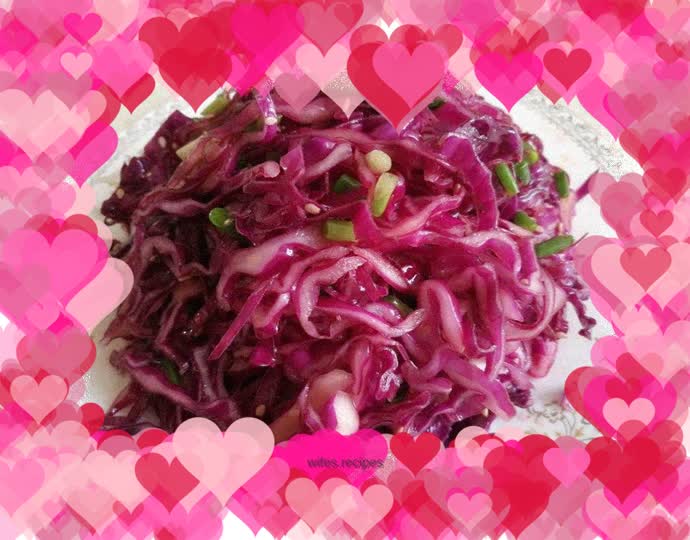 Cold purple cabbage