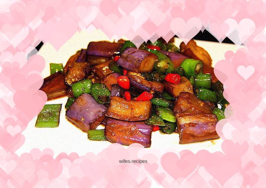 Vegetarian Stir-fried Pork and Eggplant Diced Vegetarian Recipe