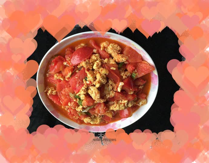 Tomato scrambled eggs