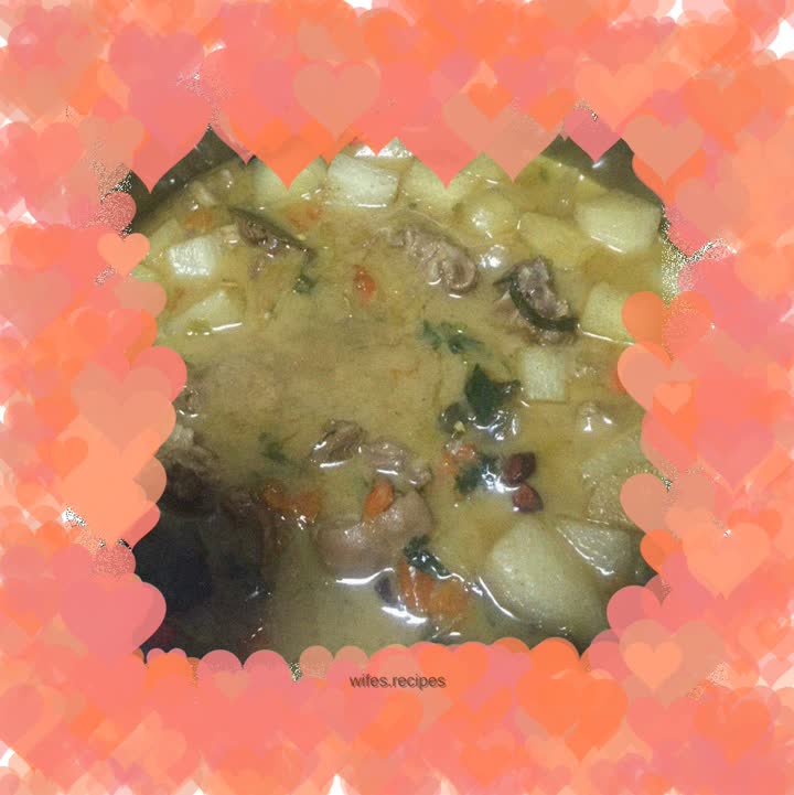 Mutton and radish stew