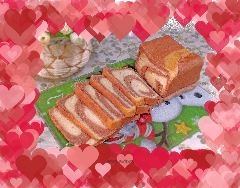Two-color toast
