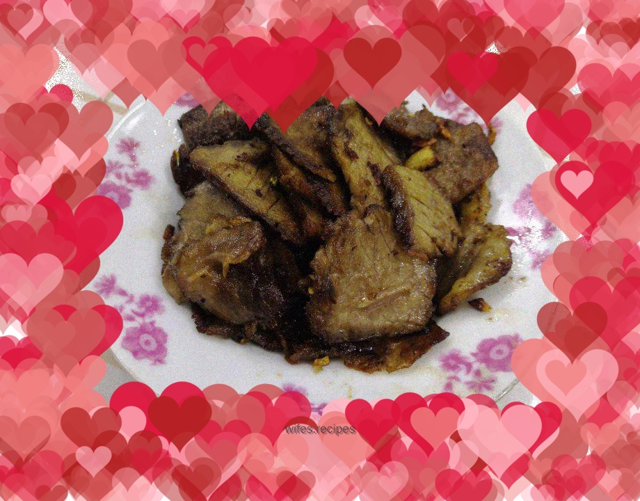 Dry-fried braised beef