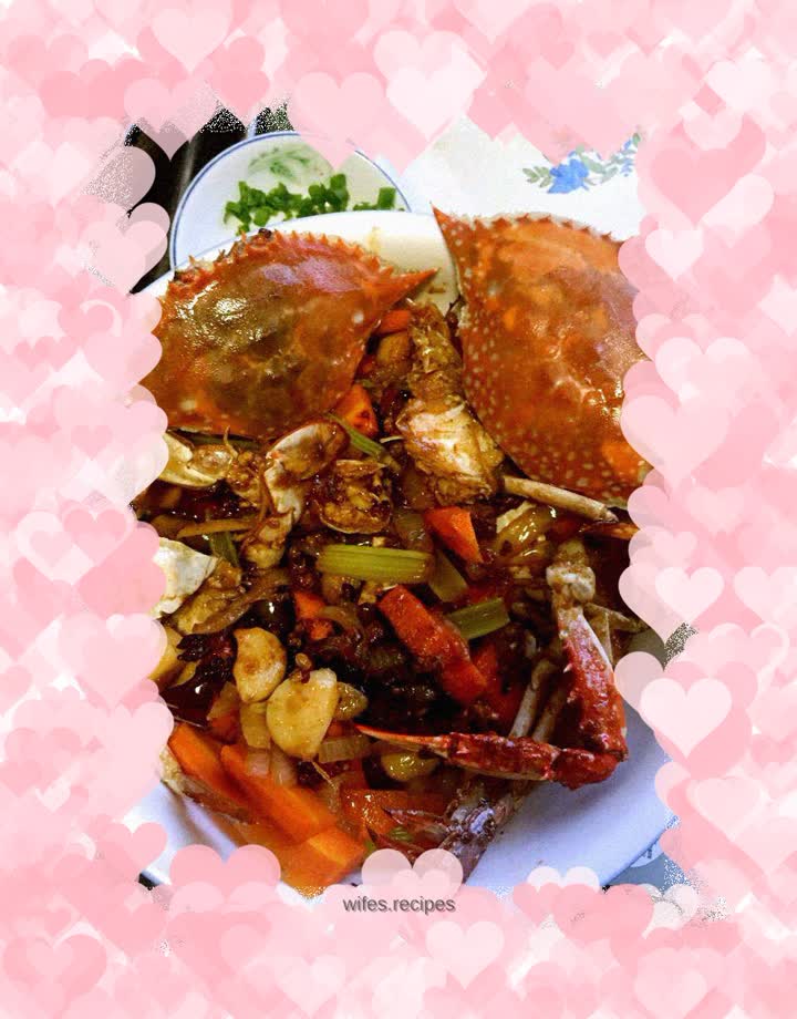 Dry pot sauce crab