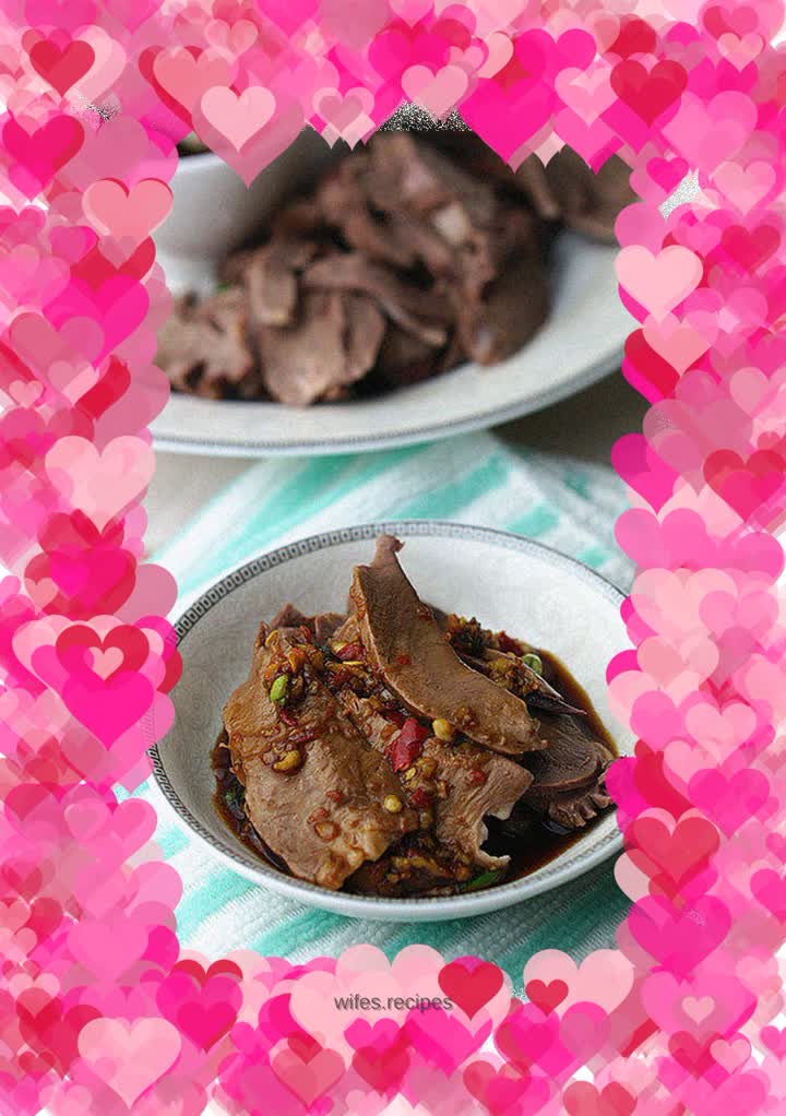 White-cut pork heart