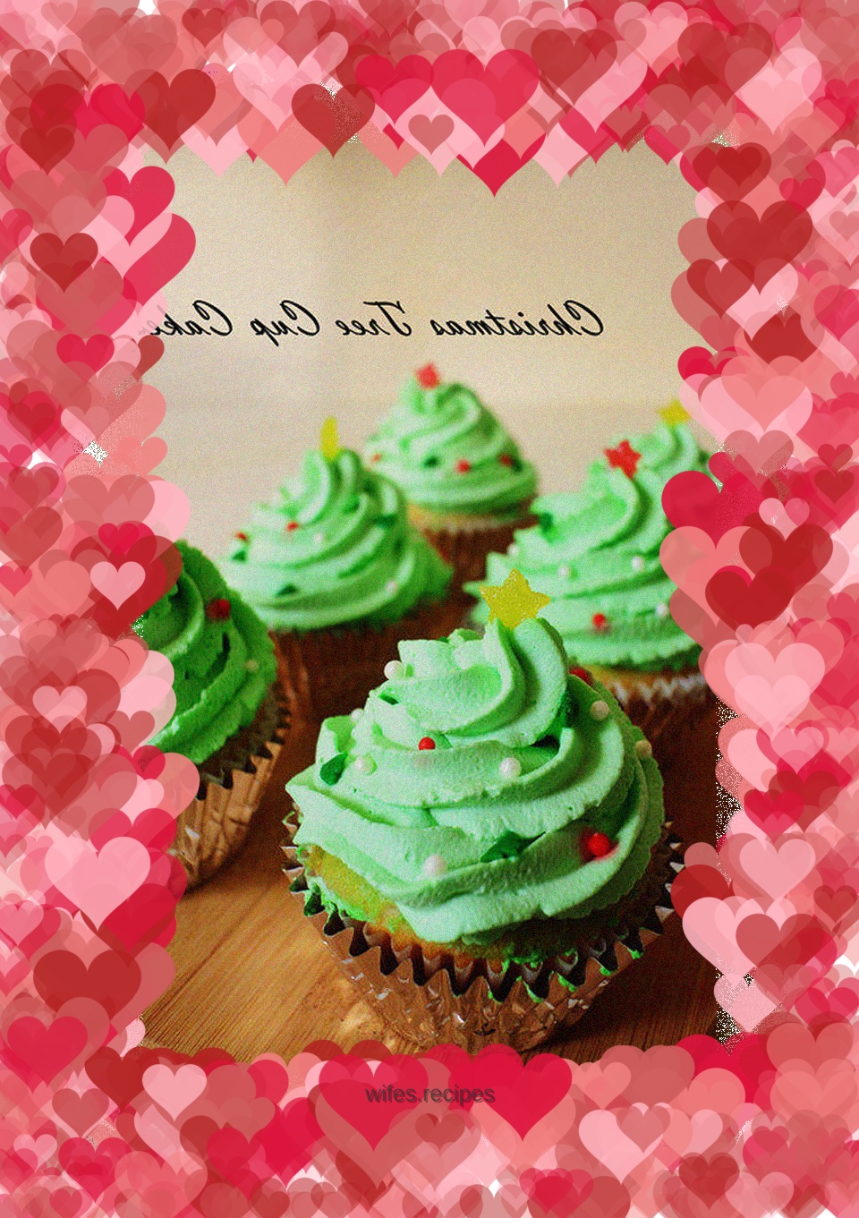 Christmas tree cupcakes