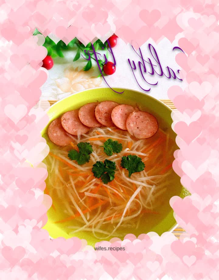 Shredded potato soup