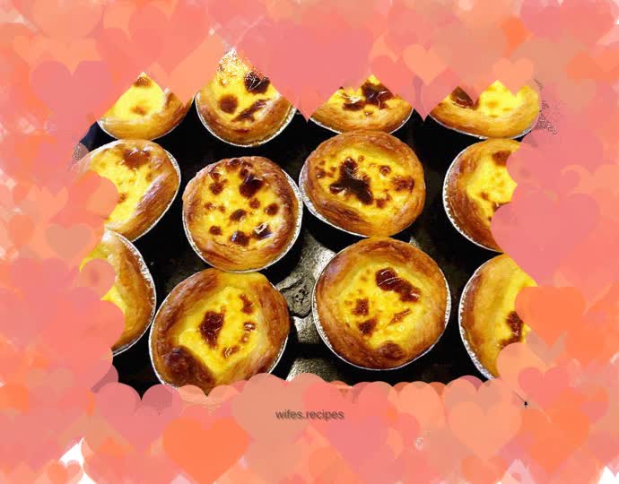 Homemade potato drippings--[Milk Egg Tart] + [How to make egg tart liquid]