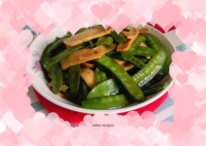Stir-fried fresh vegetables and dried beans