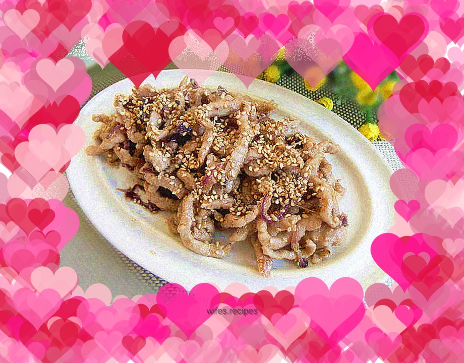 Stir-fried shredded tenderloin