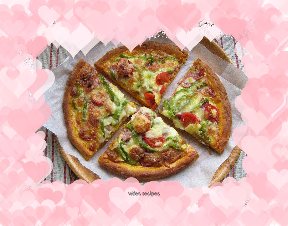 Pumpkin pie and bacon pizza - breakfast in half an hour