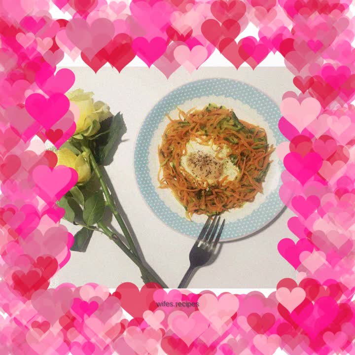 Carrot and Cucumber Egg Pancake