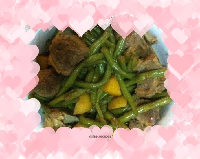 Grandma’s taste-braised beans with backbone sauce