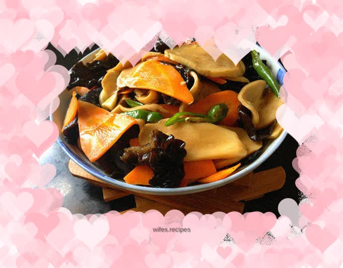 Less oil version--Oyster sauce, fungus and king oyster mushroom