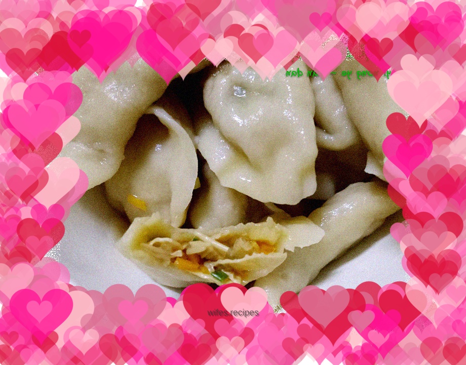 Simple vegetarian dumplings with soybean oil skin