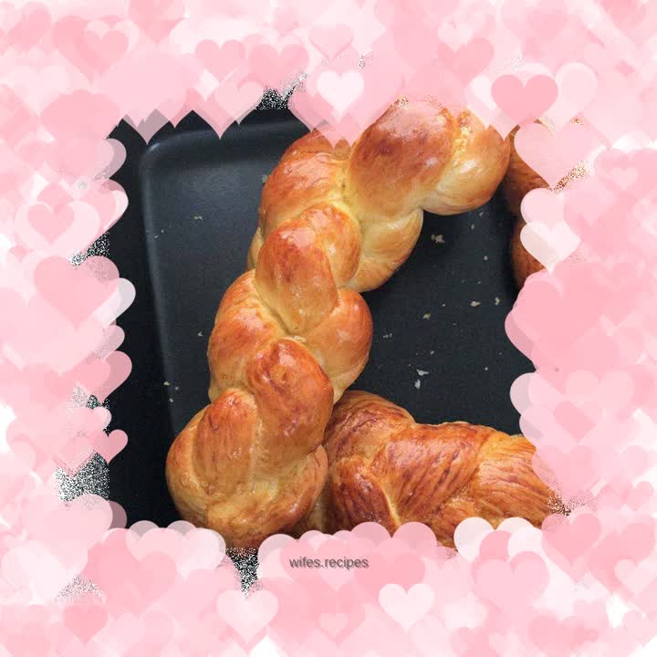 Fancy milk bread braided with flowers