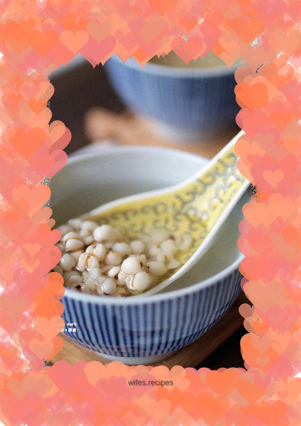 Swelling barley water