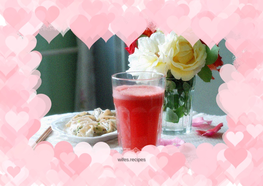 Freshly squeezed watermelon juice