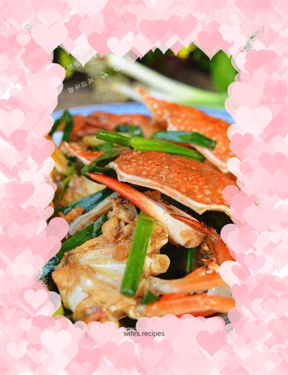 Stir-fried crab with ginger and scallion