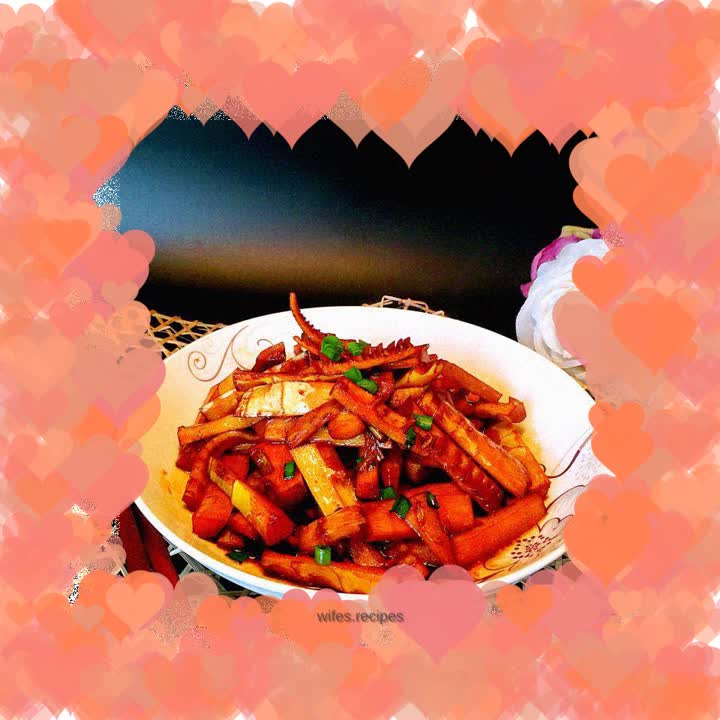 Braised spring bamboo shoots in oil