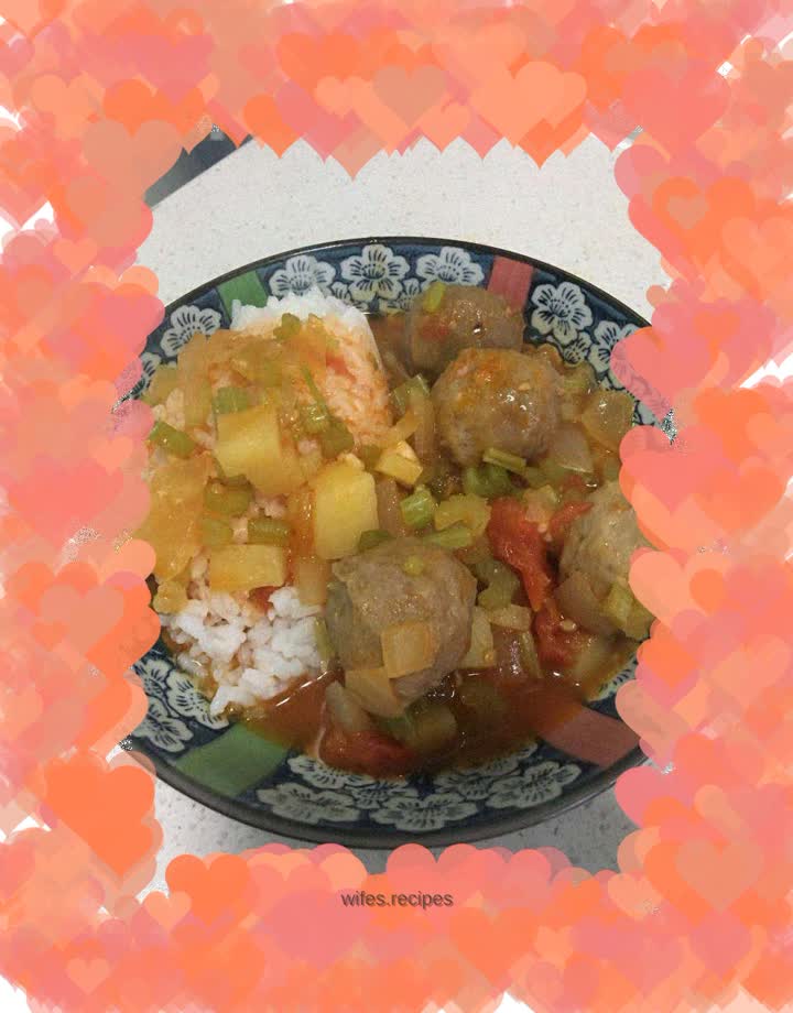 Italian Meatball Rice