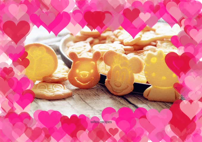 Cartoon butter cookies