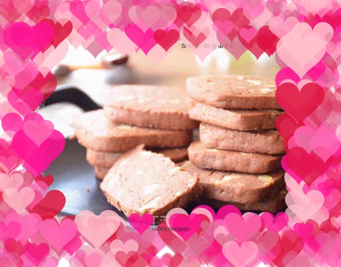 Chocolate Nut Square Cookies