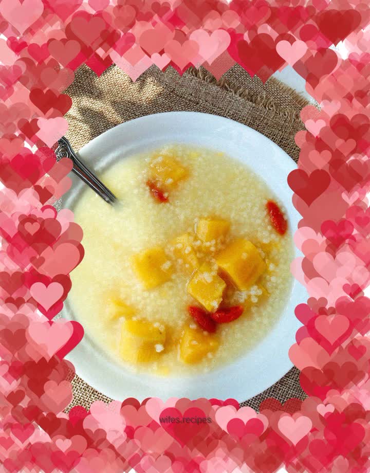 Millet and sweet potato porridge