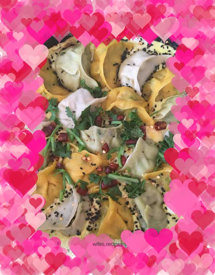 Three-color egg-fried dumplings