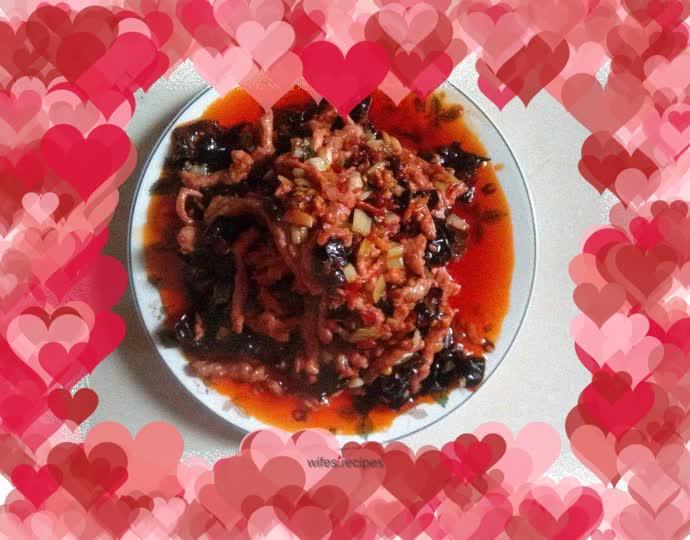 My favorite fish-flavored shredded pork and her