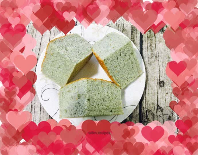 Six-inch black rice chiffon cake